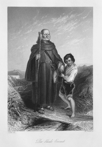 1850 eremita cieco uomo