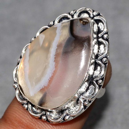 Anello agata bastone - , placcato